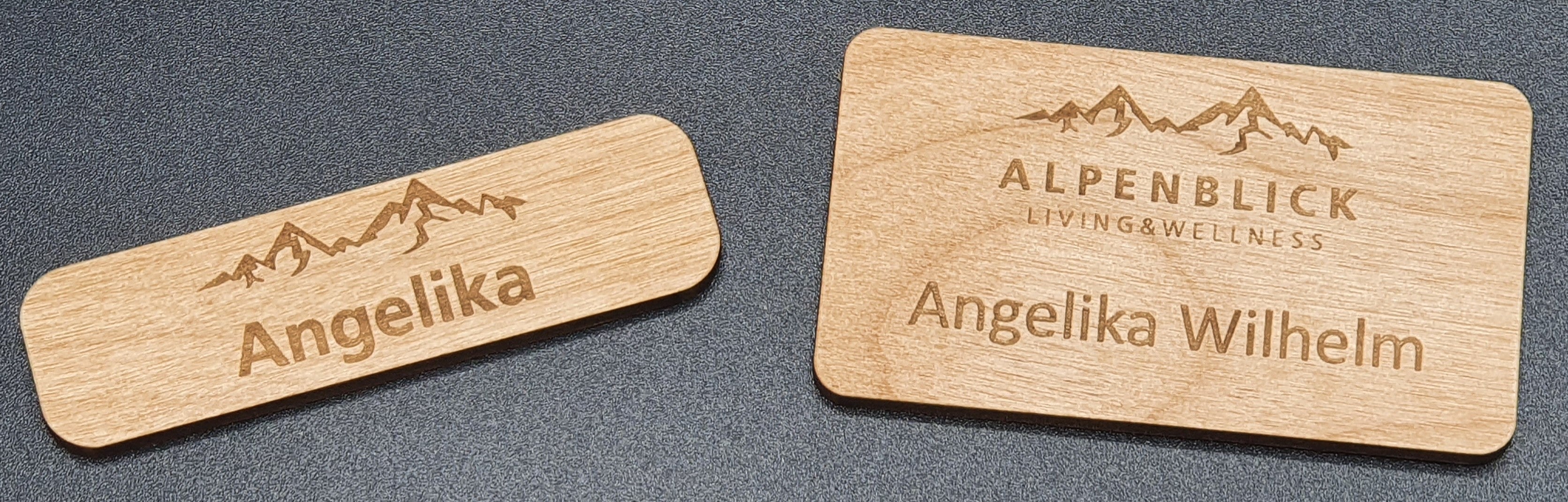 Namensschilder Holz Haustur